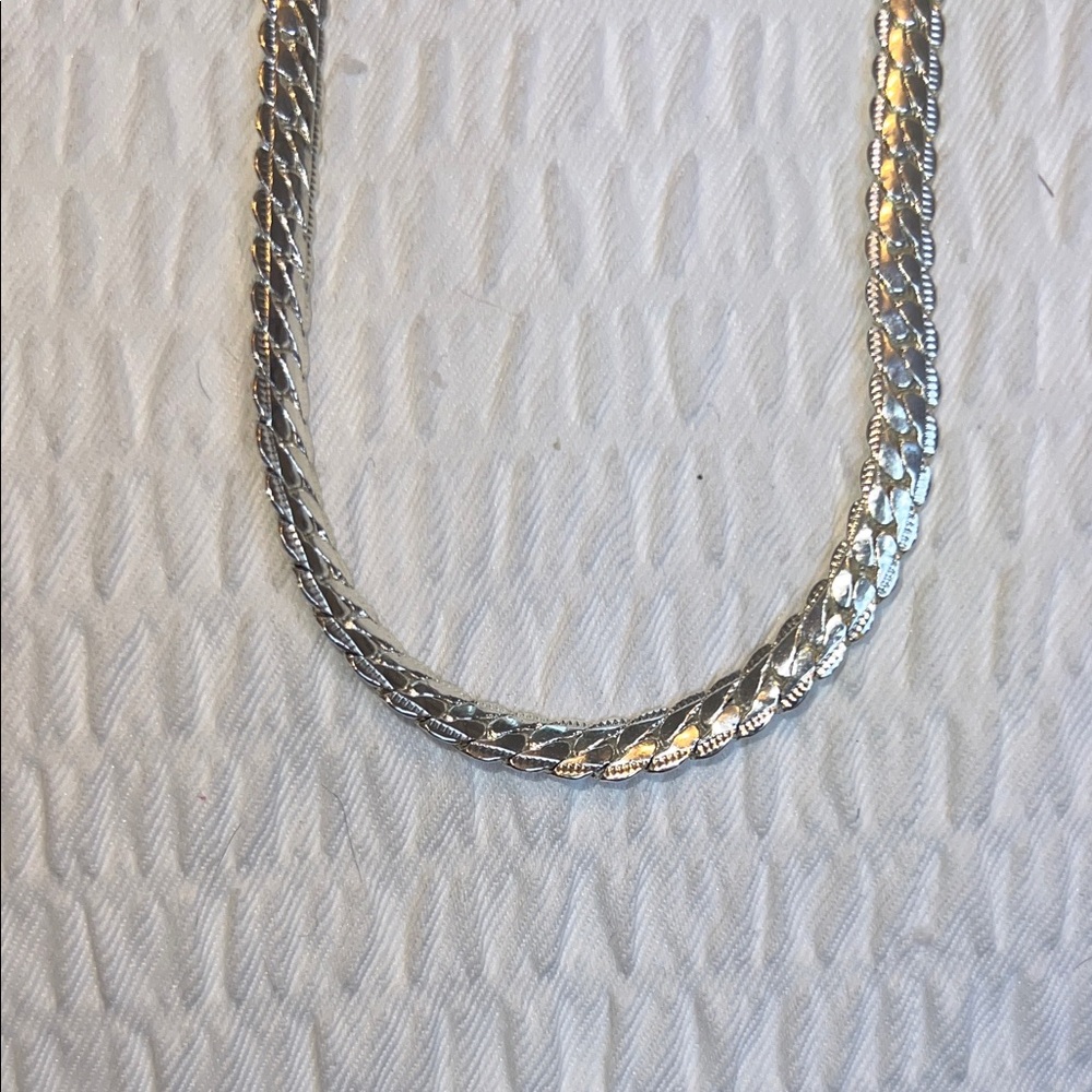 Silver 925 stamped Chain Necklace 18”